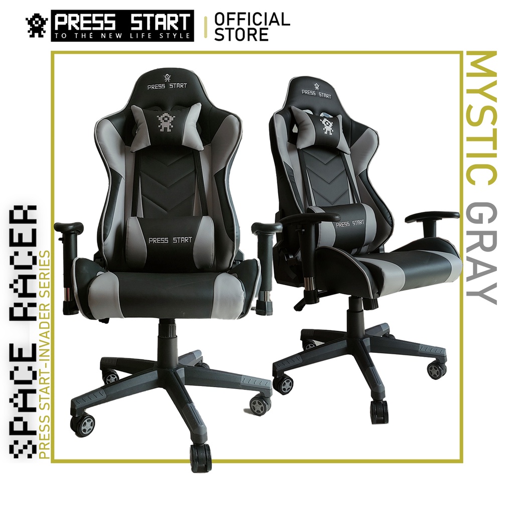 Gaming Chair Press Start INVADER SERIES Space Racer Shopee Malaysia