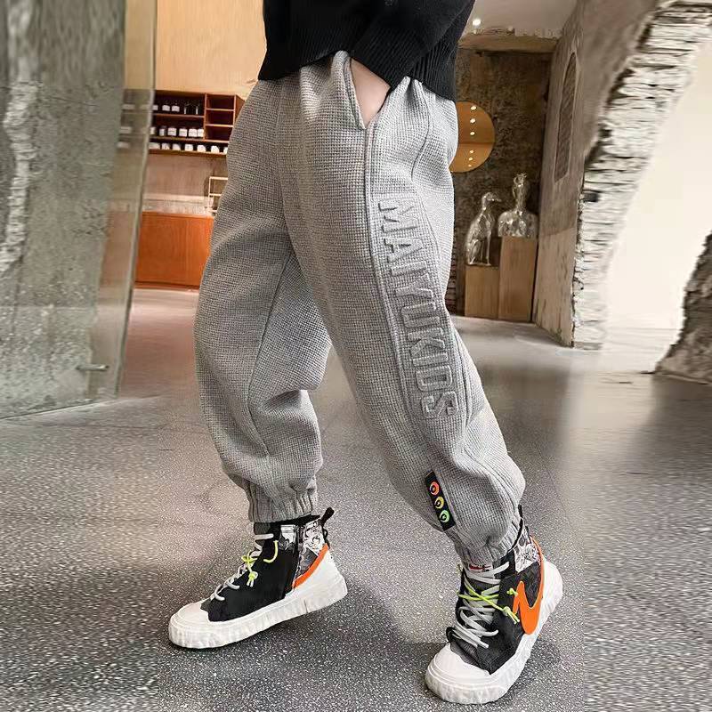 【Ready Stock】1-14Y Boys' pants new children's jogging pants middle-aged ...