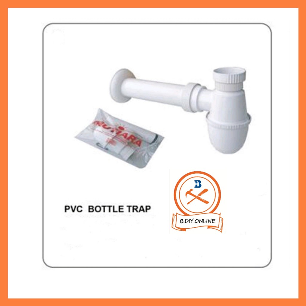 PVC Bottle Trap / PVC Chrome Bottle Trap (32mm 40mm) Without Waste ...
