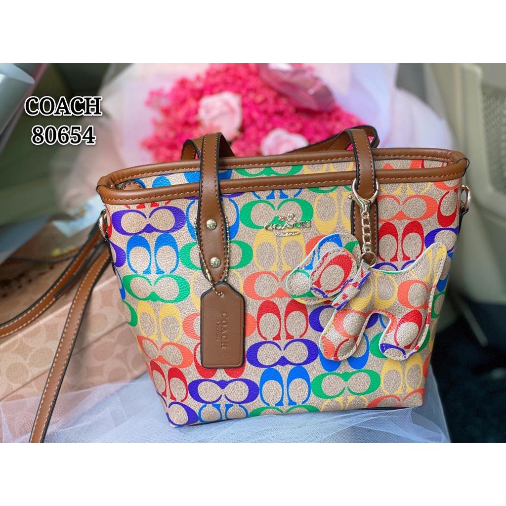 Coach Rainbow Tote Bags