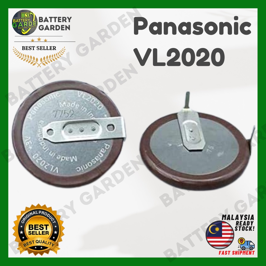 ORIGINAL VL2020 Panasonic 90 & 180 degrees 3V Rechargeable Lithium ...