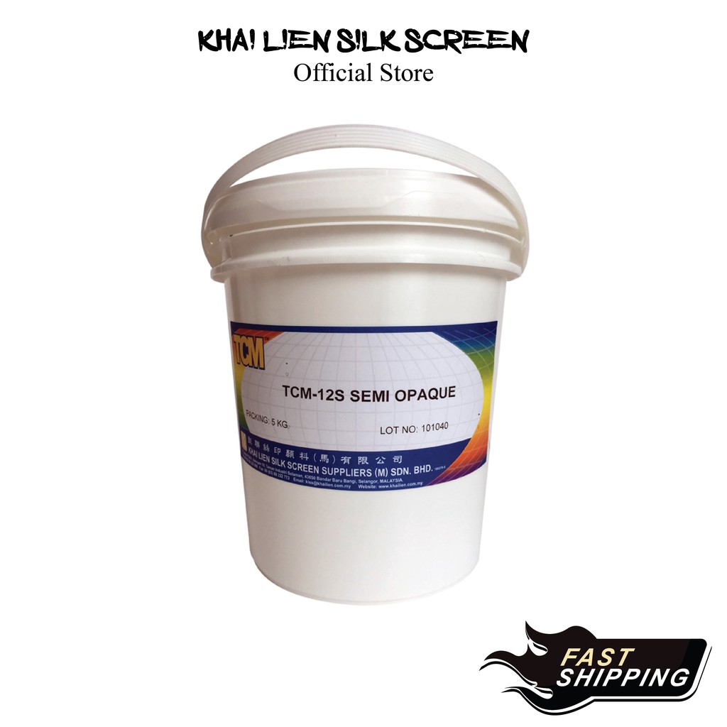 TCM 12S SemiOpaque Rubber Dye Printing Paste | Cetakan Getah | Pigment ...
