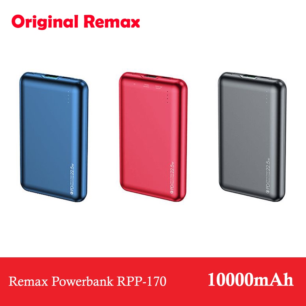 [ORIGINAL] Remax RPP-170 Super Fast Charge 22.5W 10000mAh Mini Power ...