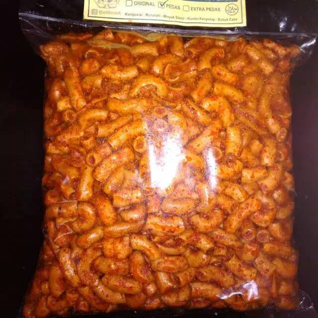 Macaroni Spicy Sweet Salted Savory 500gr | Makaroni pedas manis asin ...