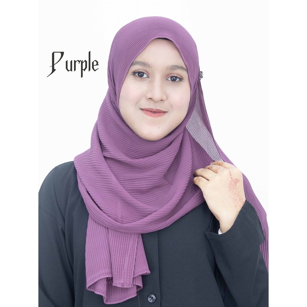 shawl crush pleated