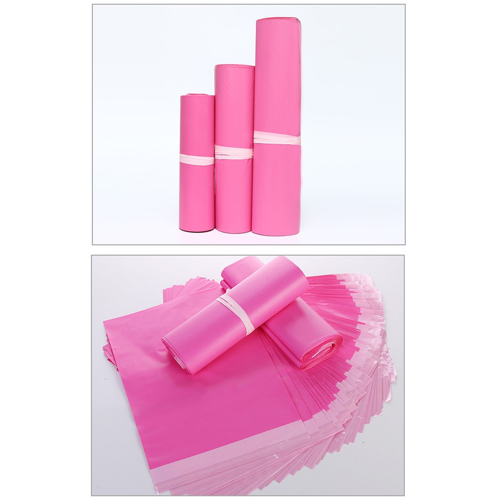 Pink Courier Bag Beg Plastik Kurier Merah Jambu Flyer Shipping Plastic