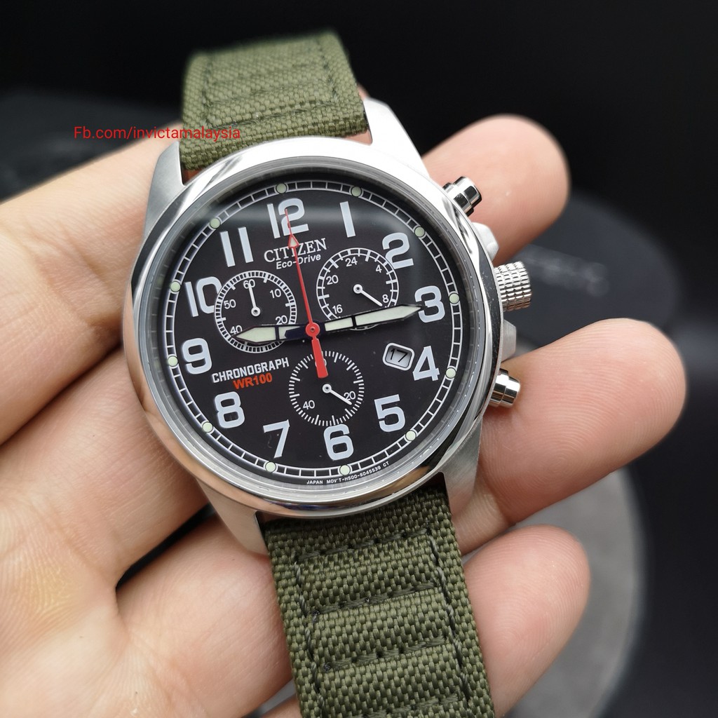 Citizen eco drive green strap sale