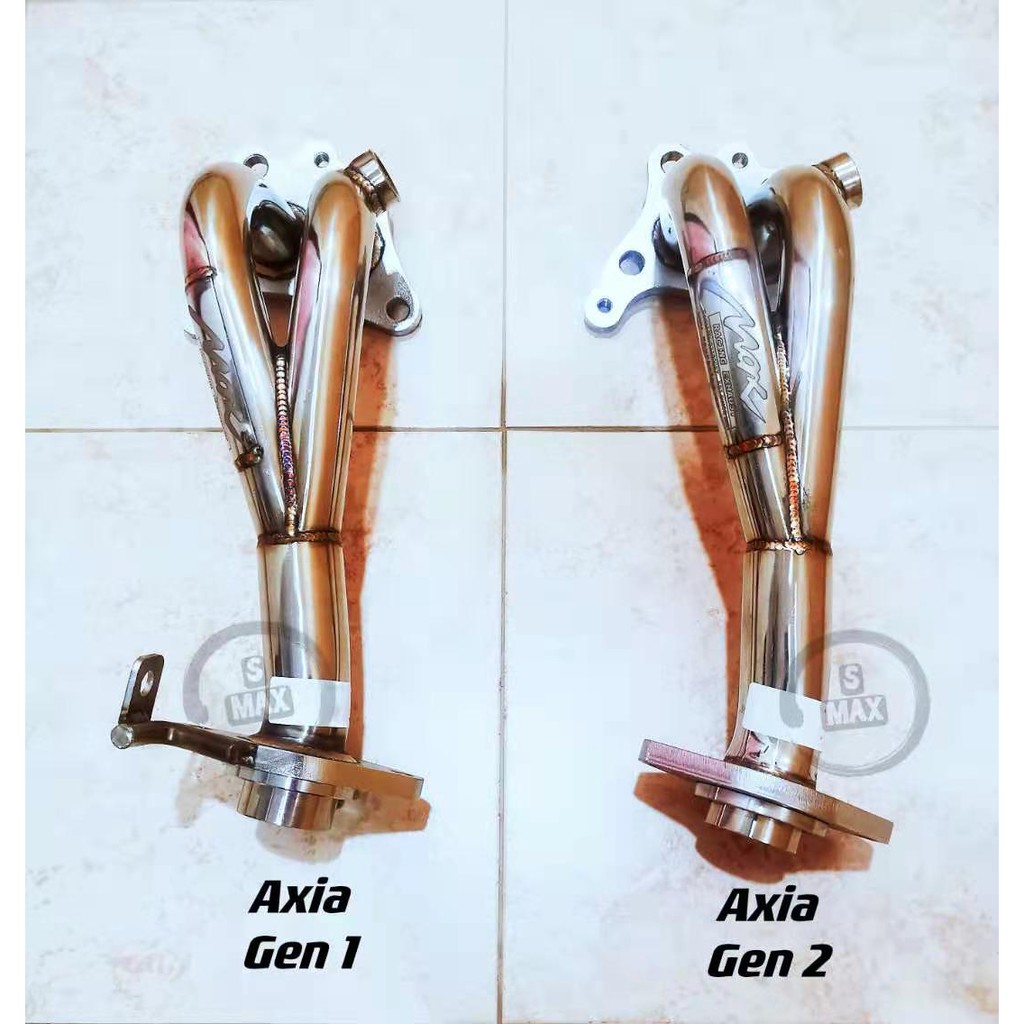 Max Racing Peroduo Axia Gen1 / Gen 2 Extractor Down Pipe Exhaust ...