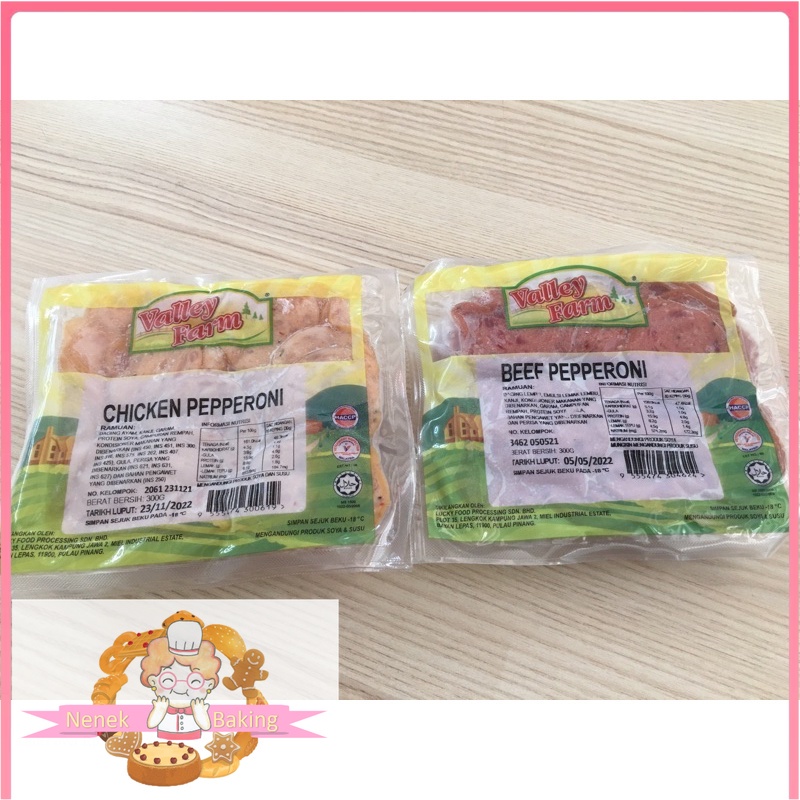 Valley Farm Chicken / Beef Pepperoni 300g Shopee Malaysia