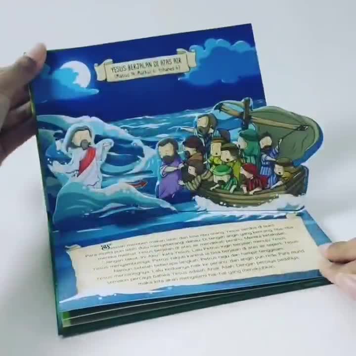 3d bible pop up books, bible Shop Story, Yunus, Daniel, mujizat ...
