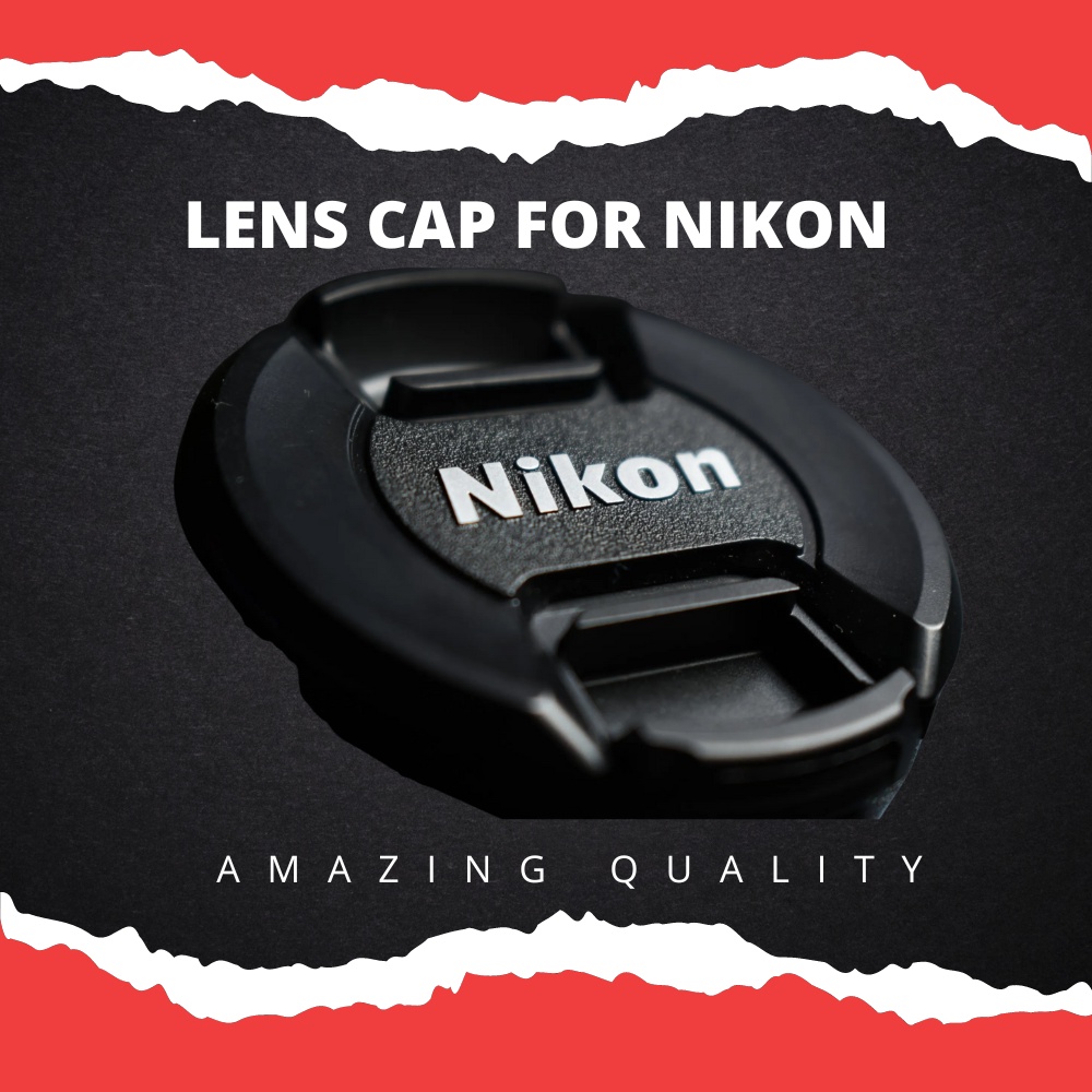 Snap-On 55mm Lens Cap For Nikon D3500 – Replacement Front Cover