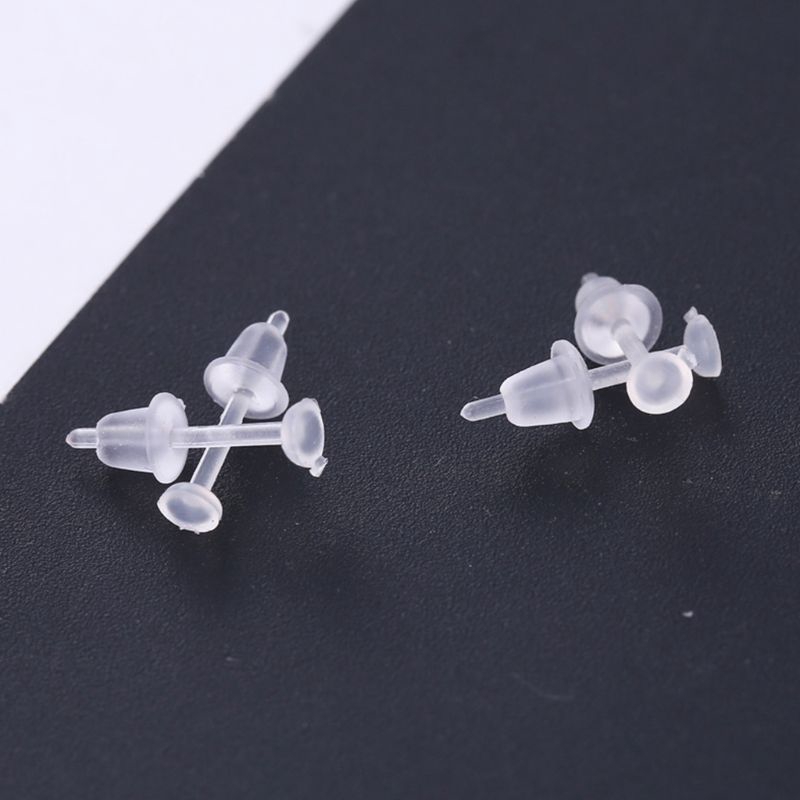 Clear plastic earrings deals
