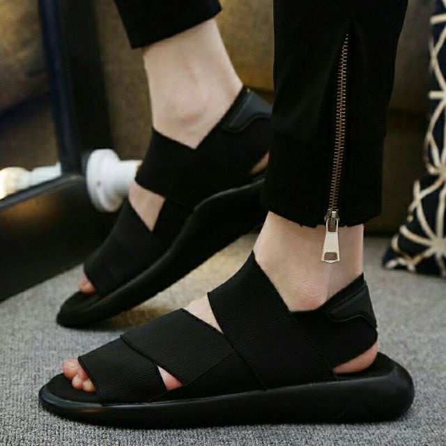Slippers Selipar Lelaki Sandal Men Woman Flip Flops Black Sandals Sandal Y3 copyoriginal Shopee Malaysia