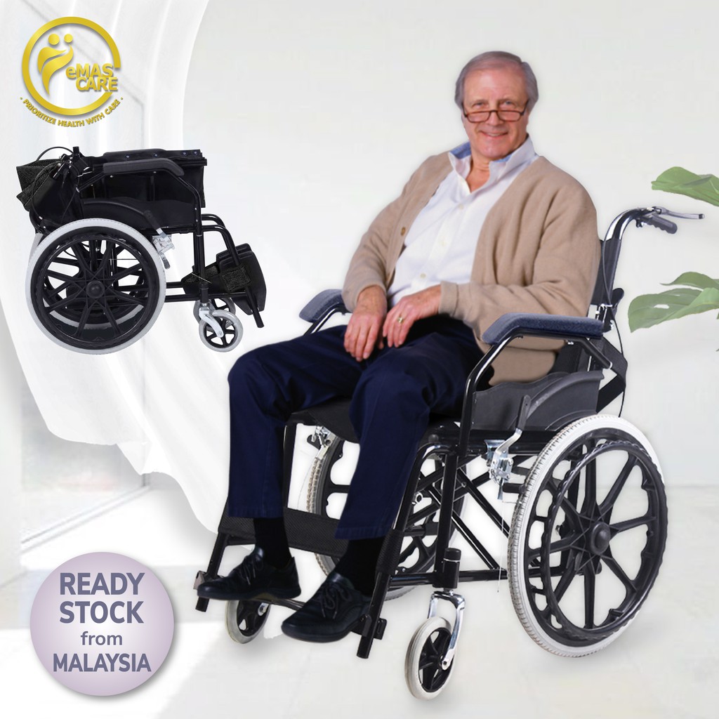 💯⏩Big Wheel Wheelchair Self Push Wheel Chair Elderly LightWeight