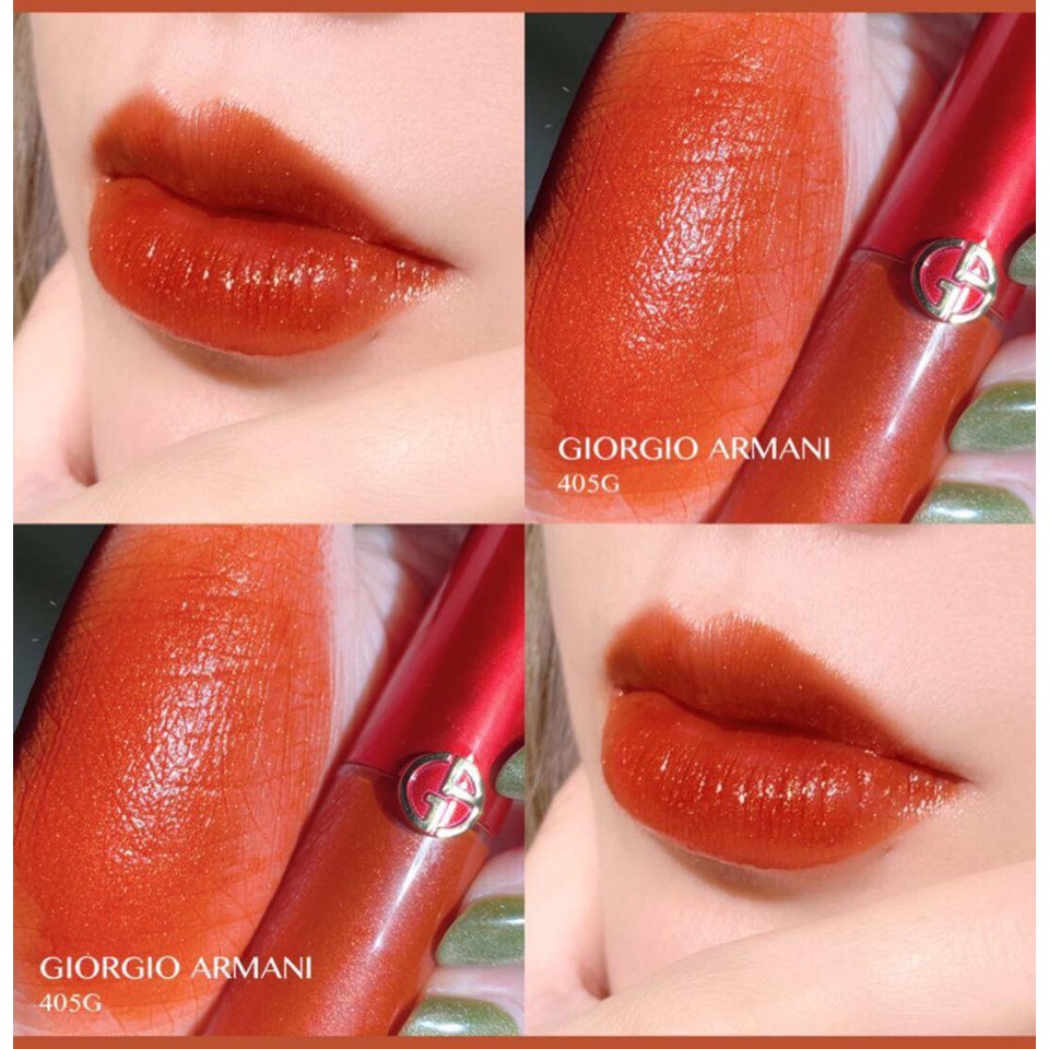 Giorgio Armani Lip Maestro 405G Christmas Gold Mania Collection luminous intensely matte soft velvet Shopee Malaysia