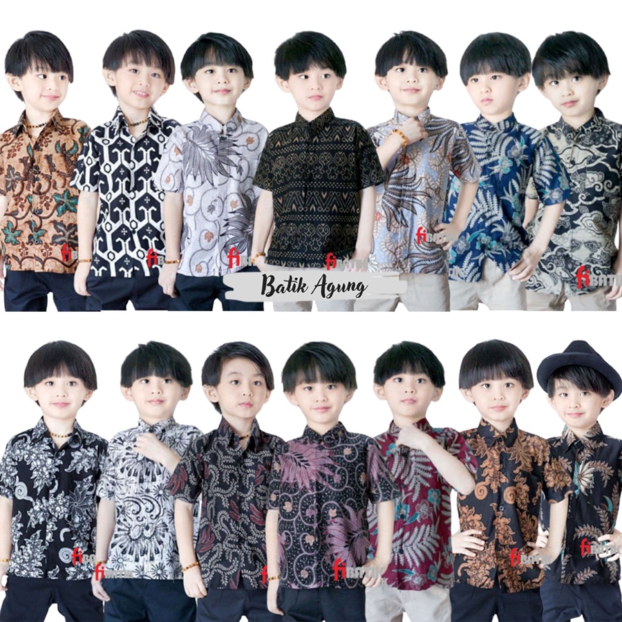 KEMEJA Newest 211 Years Old Boys Batik Shirts/Boys Short Sleeve Shirt