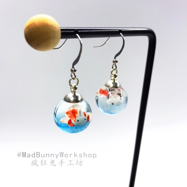 Goldfish bowl clearance earrings