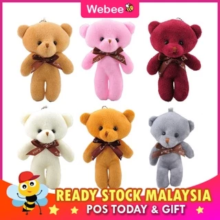 READY STOCK🎁WEBEE Toy Mini Bear Cute Small Size Bear Doll Suitable for Bouquet Gift DIY Bear Toys Plush Doll Kids Bear