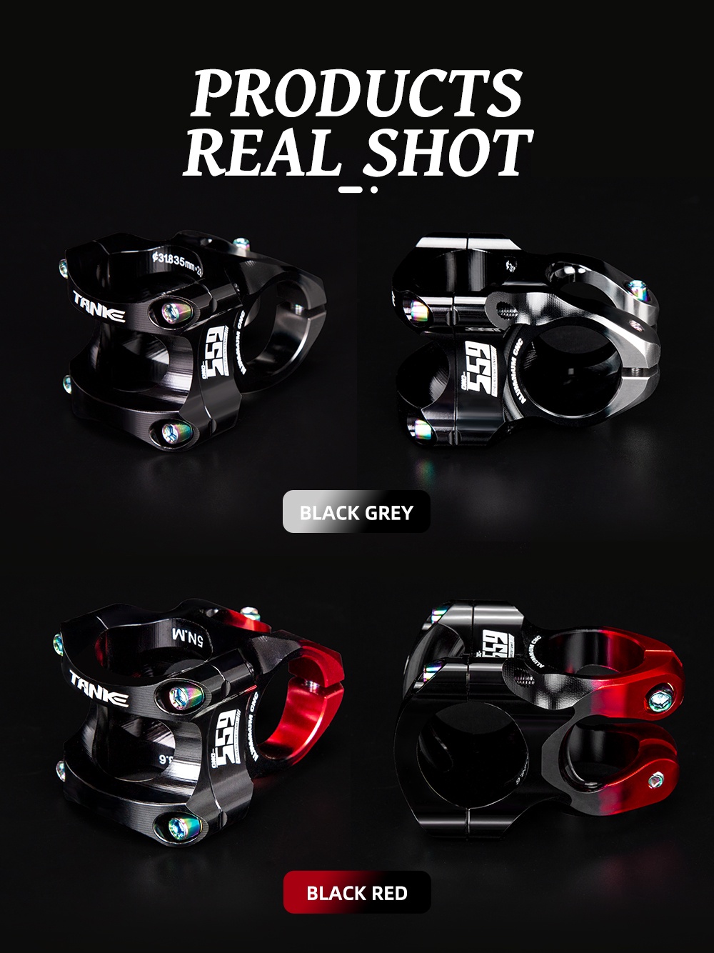 TANKE 559 gradient color MTB bicycle stem 31.8mm handlebar PROHONSUN ...