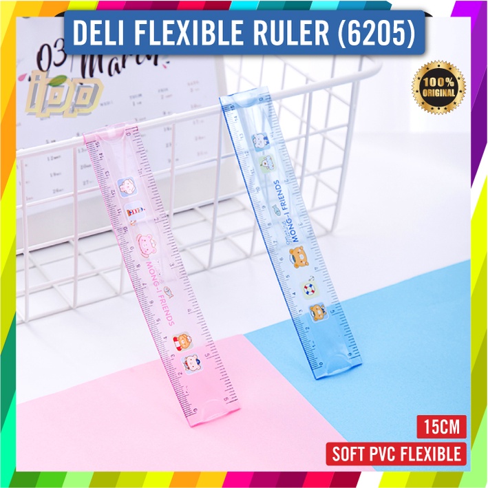 Deli Flexible Soft Ruler 15cm / Deli Soft PVC Flexible Soft Ruler 15cm ...