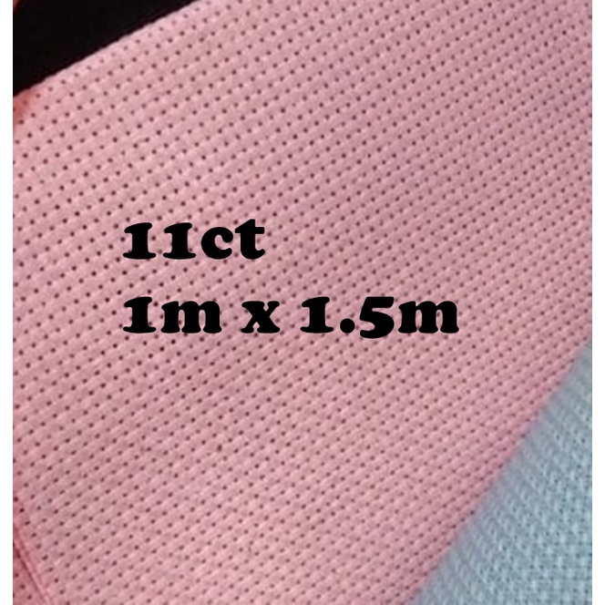 CSA106 11ct Pink Aida Fabric 1mtr (Ready Stock) Shopee Malaysia