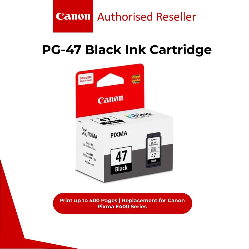CANON PG47 Black Ink Cartridge (15ML) for E400 / E410 / E460 / E470