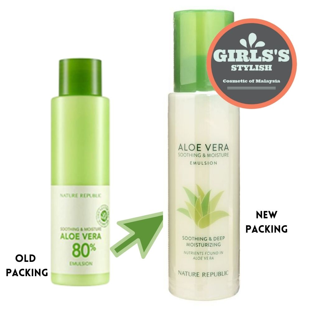 Nature Republic Soothing Moisture & Deep Aloe Vera 80% Emulsion 155ml ...