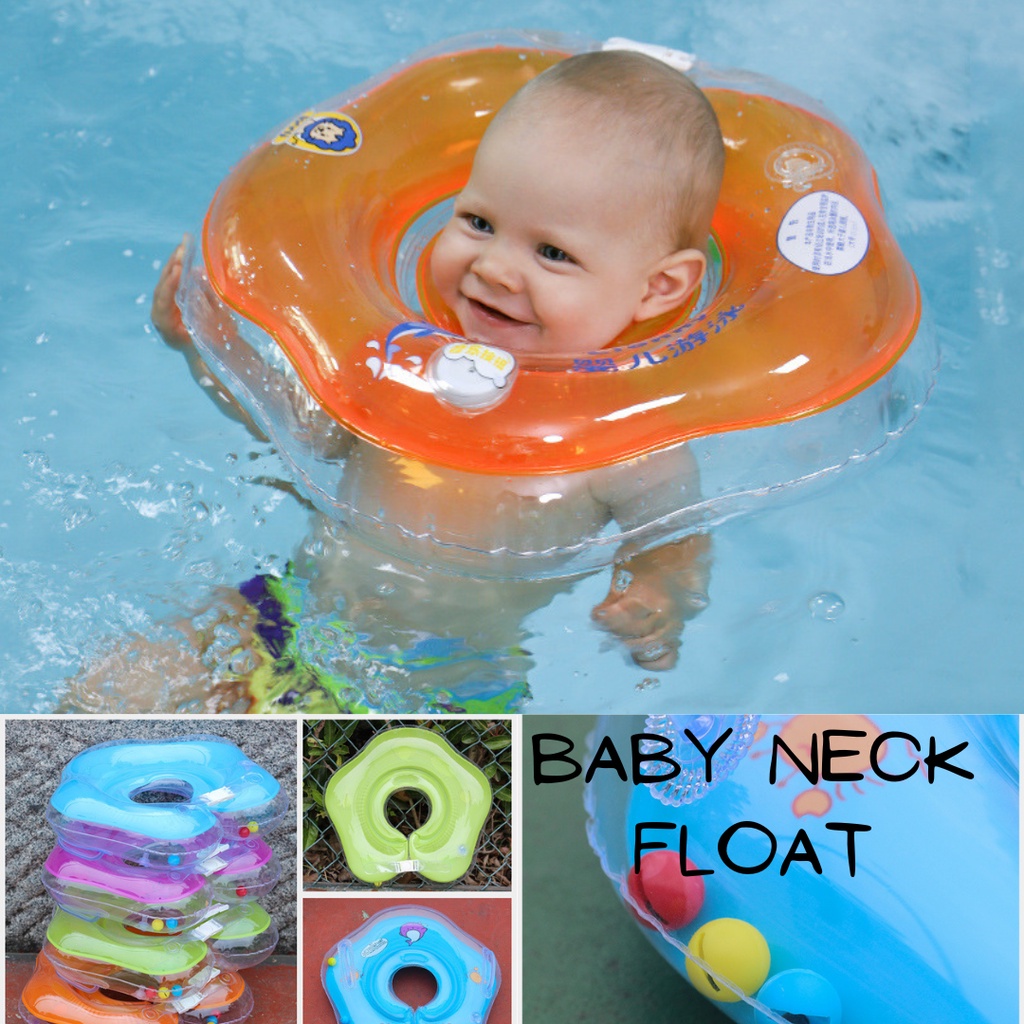 Inflatable Swimming Newborn Infant Baby Safety Ring Neck Float Pelampung  Leher