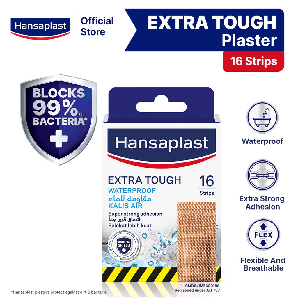 Hansaplast Extra Tough Wound Plasters (16 Strips) | Shopee Malaysia