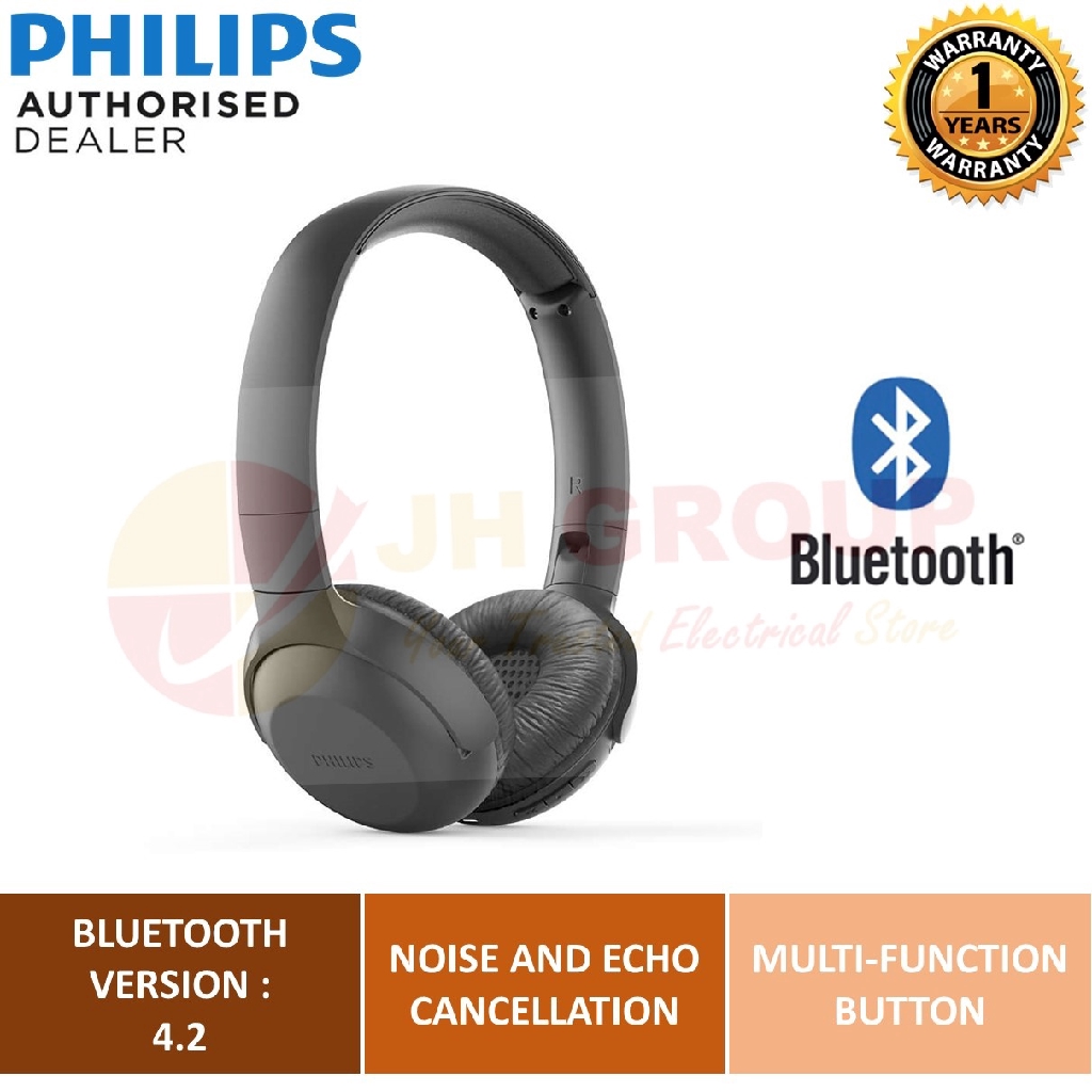 Philips Auscultadores Bluetooth TAUH202BK Black