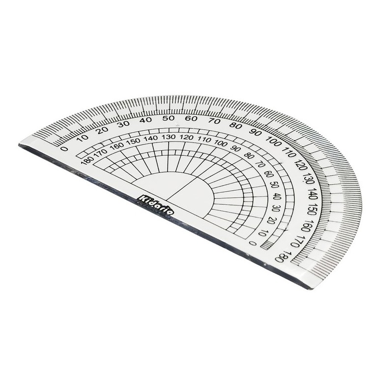 Kidario Transparent Protractor Ruler 180° (KPR-3T) | Shopee Malaysia