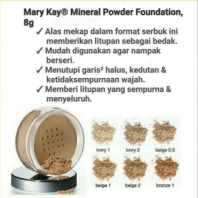 Mary kay mineral on sale powder foundation