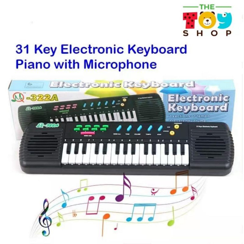 Electronic Keyboard Piano 31 Keys Digital Music With Microphone