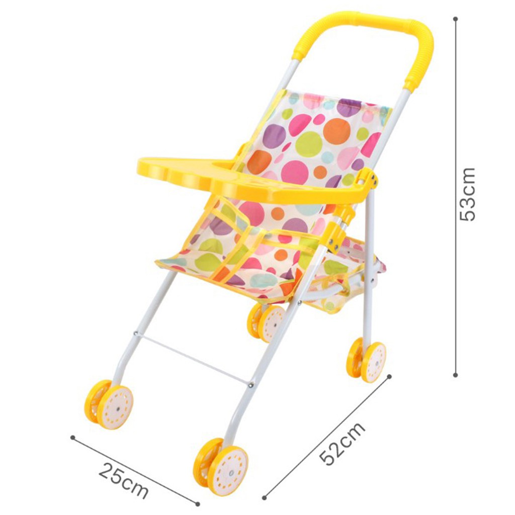 [perfkfcMY] Lovely Baby Doll Pushchair with Hood Foldable Baby Doll