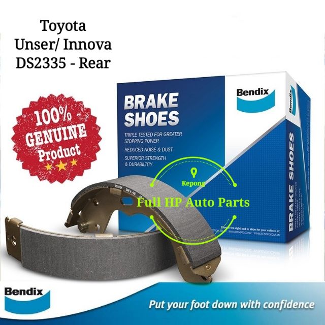 Original Bendix DS2335 Rear Brake Shoe - Toyota Unser/ Innova TGN140 ...