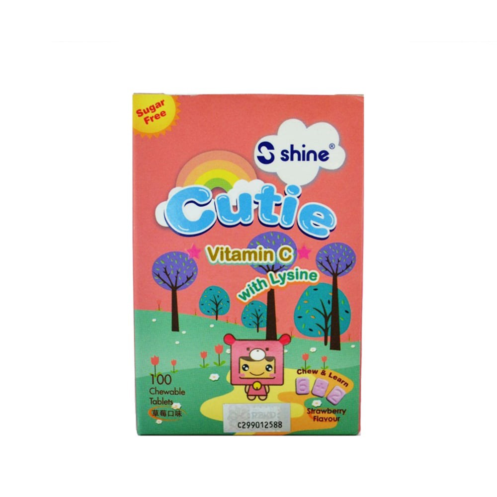 Shine Cutie Vitamin C With Lysine Chewable Tablets Shopee Malaysia