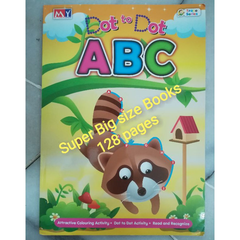 Dot To Dot ABC Activity Book Colouring Kindergarten Early Learn Titik ...