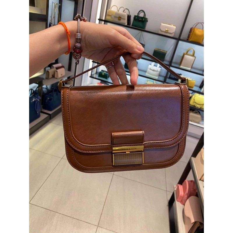 READY STOCK MALAYSIA🇲🇾 CHARLES KEITH Charlot Turn Lock Clutch CK2 ...