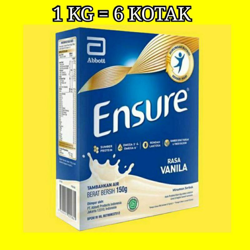 Ensure Milk 150gr Vanilla Flavored expired 2023 ae Shopee Malaysia