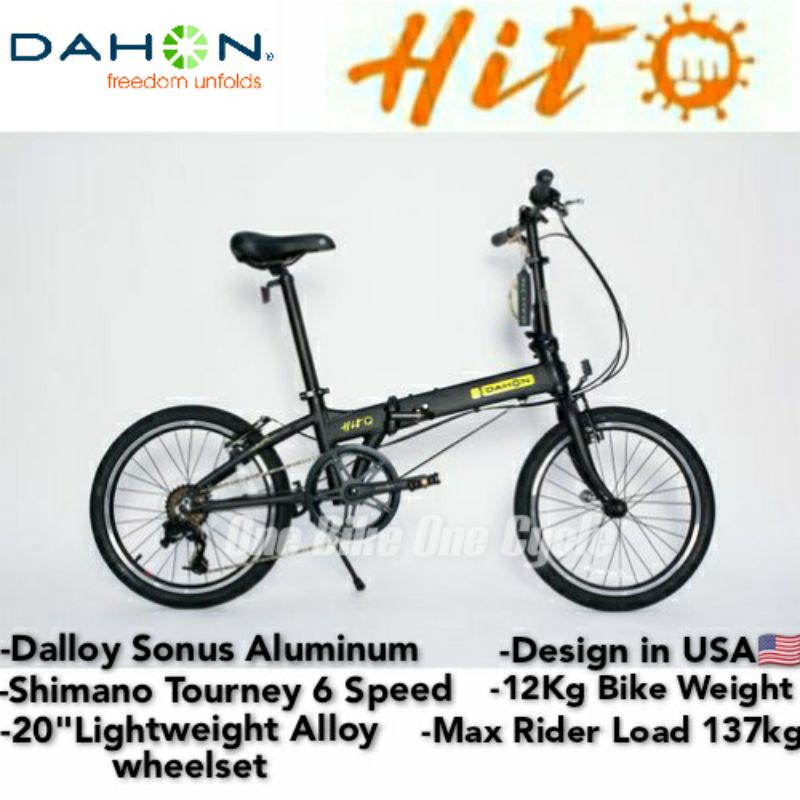 Dahon 6 discount speed folding bike