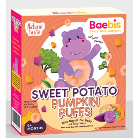 Baebis Organic Baby Rice Biscuit Puffs/ Porridge/ Qube/ Rice Cereal ...