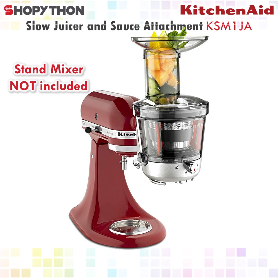 KITCHENAID Masticating Slow Juicer and Sauce Attachment KSM1JA with