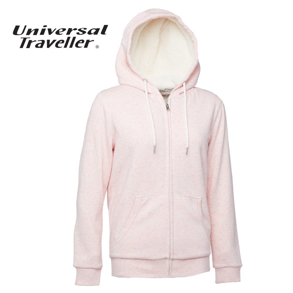 Universal Traveller Women Yarn Dyed Fleece Jacket Blush Pink FJW7158 Shopee Malaysia