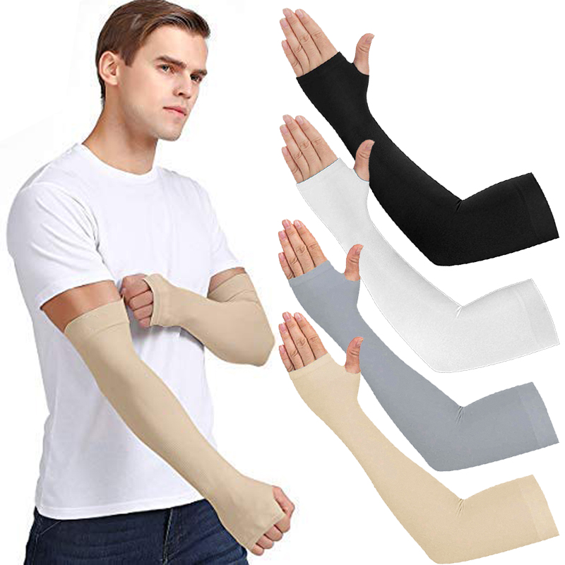 Cooling Arm Sleeves Outdoor Sport Basketball UV Sun Protection Arm Cover  Unisex