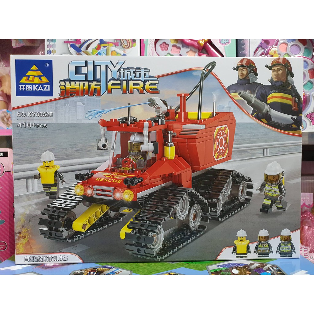 Congo box for assembling FIRE truck model CITY FIRE KY80528 | Shopee ...