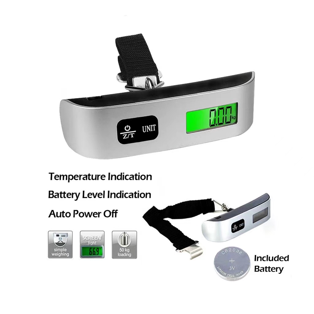Portable Digital LCD Electronic Luggage Bag Backpack Scale Hanging ...