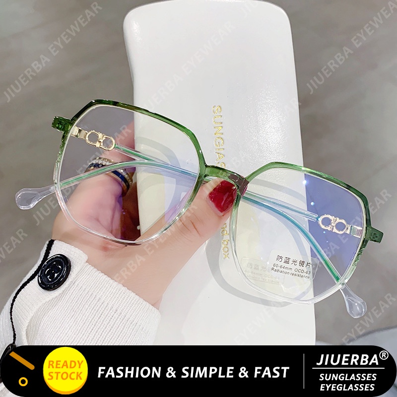 Jiuerba Anti Radiation Blue Light Eyeglasses For Women Korean Fashion