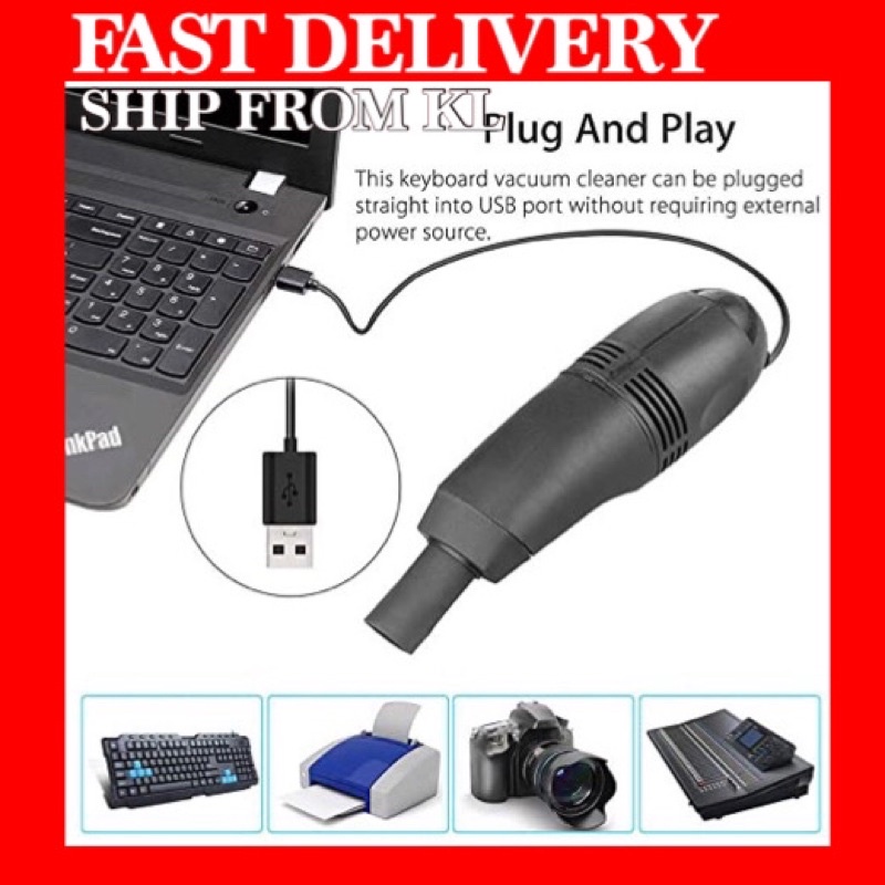 Mini USB Vacuum Keyboard Cleaner Dust Collector LAPTOP Computer PC ...