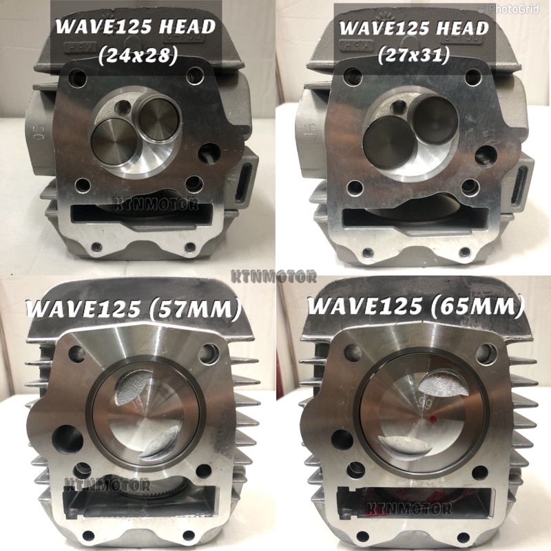 WAVE125 BLOCK RACING HEAD RACING 65MM 57MM HEAD RACING 27/31 27 31MM 24 ...