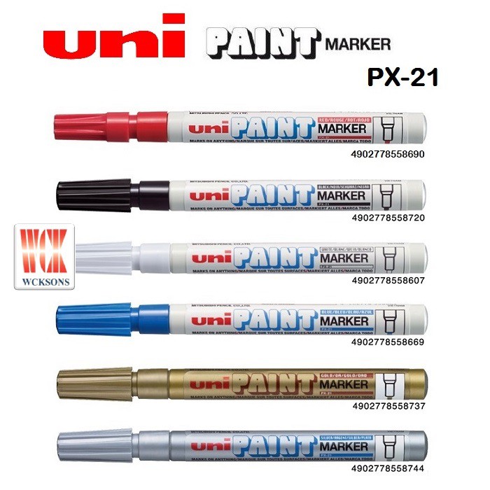 UNI PX-21 Paint Marker Silver